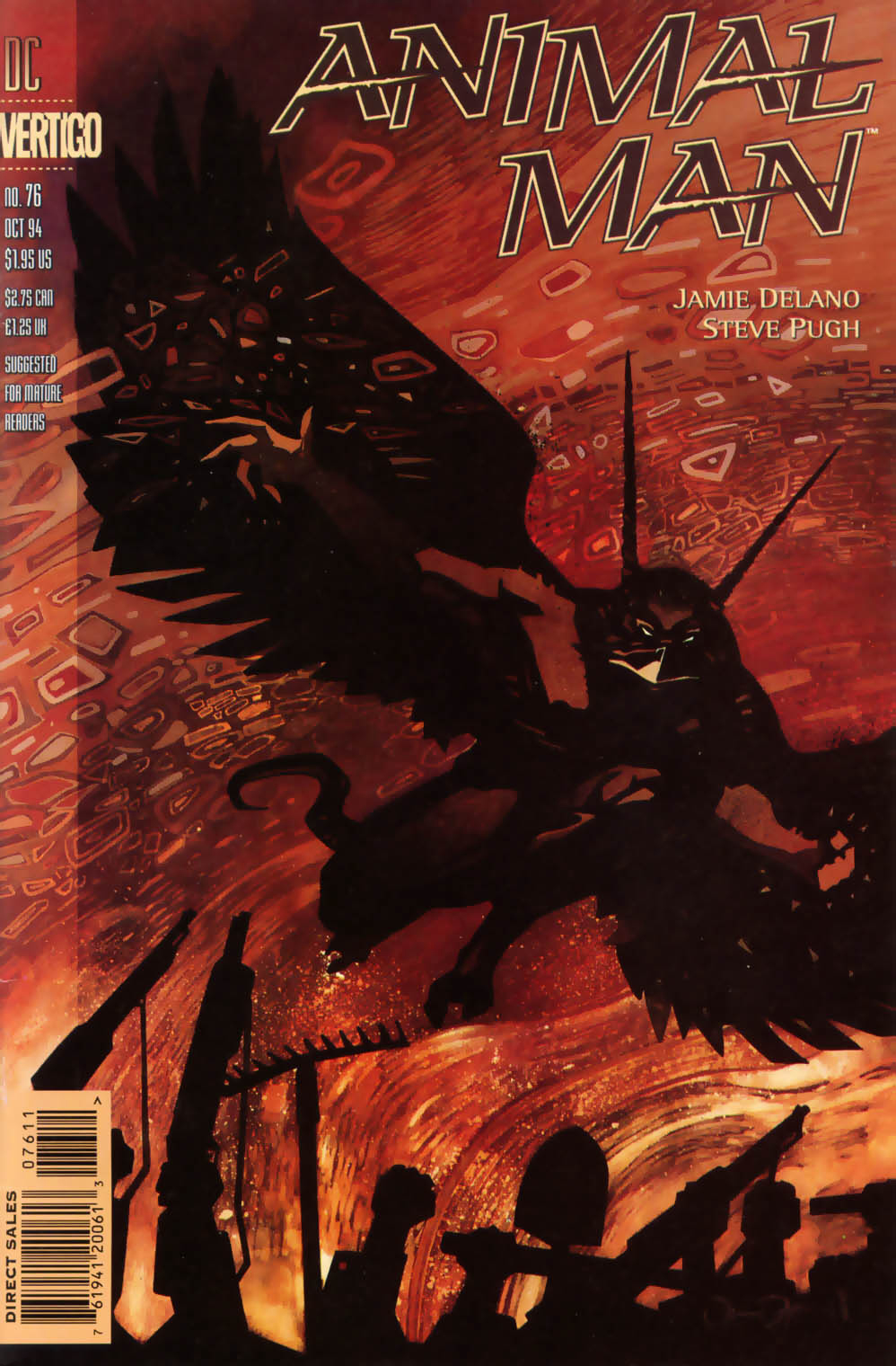 Cover to Animal Man 076, described above